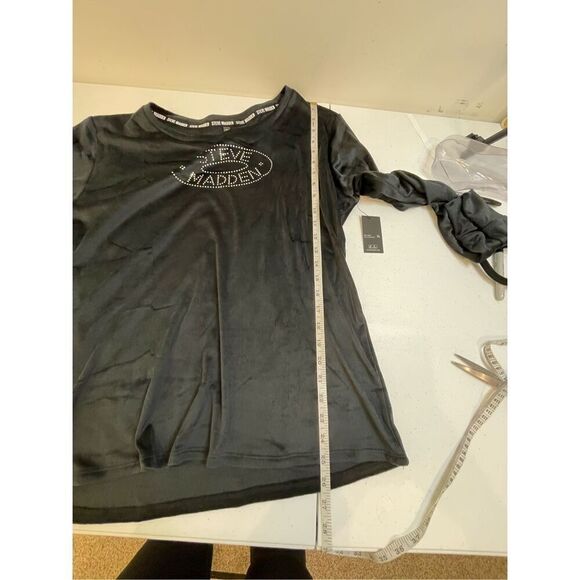 Steve Madden women’s black sleepwear top XL super soft NWT - Picture 4 of 6